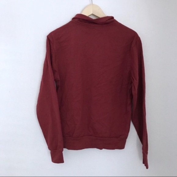 Brandy Melville Missy burgundy quarter zip sweater - Picture 3 of 4